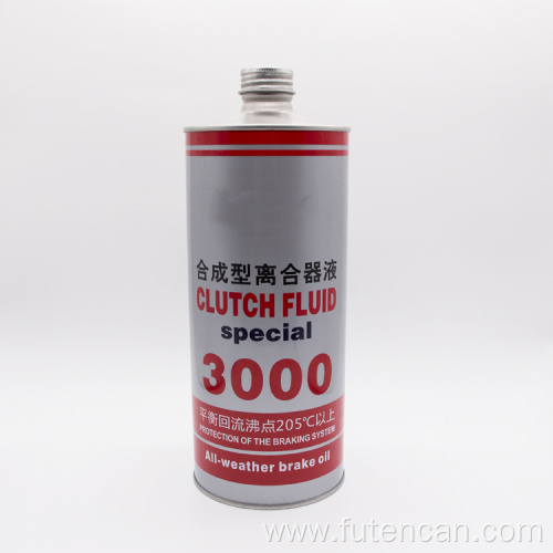 1L Empty Brake Fluid Tin Can